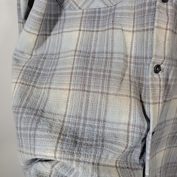 Vtg Pendleton 100% Pure Virgin Wool Shirt White Blue RN 29685 Men's Size Medium - Picture 4 of 15